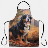 ベルネーズマウンテンイン紅葉秋インスパイア エプロン (正面)