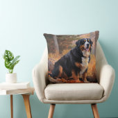 ベルネーズマウンテンイン紅葉秋インスパイア クッション (椅子)