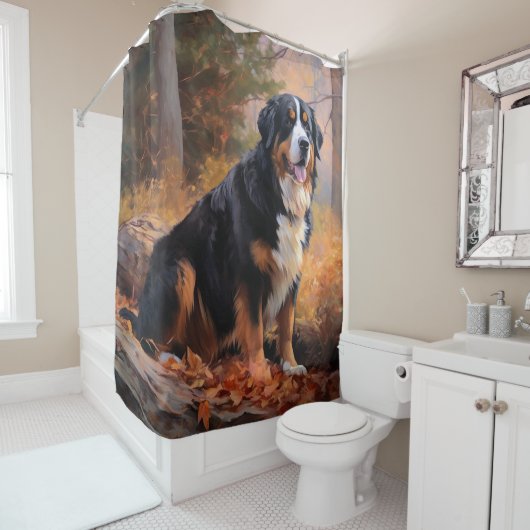 ベルネーズマウンテンイン紅葉秋インスパイア シャワーカーテン (インサイチュ)