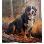 ベルネーズマウンテンイン紅葉秋インスパイア シャワーカーテン (正面)