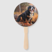 ベルネーズマウンテンイン紅葉秋インスパイア ハンドファン (裏面)