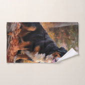 ベルネーズマウンテンイン紅葉秋インスパイア バスタオルセット (ハンドタオル)