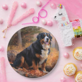 ベルネーズマウンテンイン紅葉秋インスパイア ペーパープレート (パーティー)