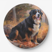 ベルネーズマウンテンイン紅葉秋インスパイア ペーパープレート (正面)