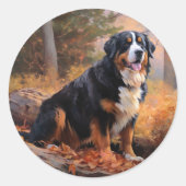 ベルネーズマウンテンイン紅葉秋インスパイア ラウンドシール (正面)