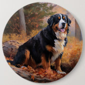 ベルネーズマウンテンイン紅葉秋インスパイア 缶バッジ (正面)