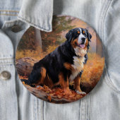 ベルネーズマウンテンイン紅葉秋インスパイア 缶バッジ (インサイチュ)