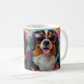 ベルネーズマウンテンウィズハートバラバレンタインデー コーヒーマグカップ (正面右)