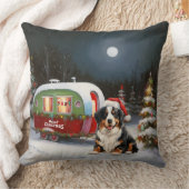 ベルネーズマウンテンキャラバンクリスマスアドベンチャー クッション (ブランケット)