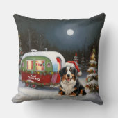 ベルネーズマウンテンキャラバンクリスマスアドベンチャー クッション (正面)