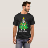 ベルネーズマウンテンクリスマスツリーD-Og M-Omパパ Tシャツ (正面フル)