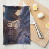 ベルネーズマウンテンクリスマスフェスティバルシーズン キッチンタオル (四つ折り)