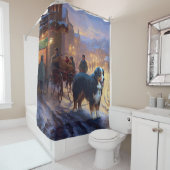 ベルネーズマウンテンクリスマスフェスティバルシーズン シャワーカーテン (インサイチュ)