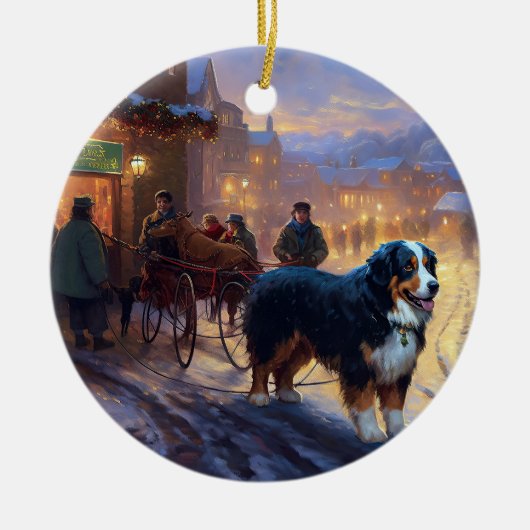 ベルネーズマウンテンクリスマスフェスティバルシーズン セラミックオーナメント (正面)