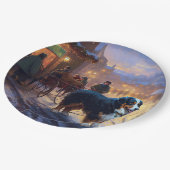 ベルネーズマウンテンクリスマスフェスティバルシーズン ペーパープレート (アングル)