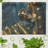 ベルネーズマウンテンクリスマスフェスティバル航海 キッチンタオル (折り畳み)