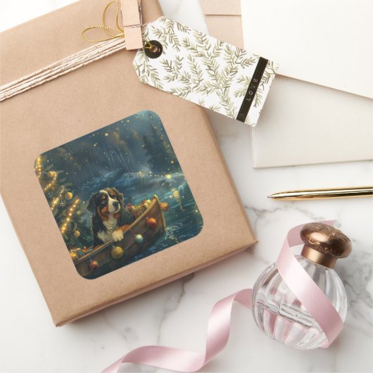 ベルネーズマウンテンクリスマスフェスティバル航海 スクエアシール (ギフト)