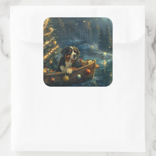 ベルネーズマウンテンクリスマスフェスティバル航海 スクエアシール (バッグ)