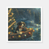 ベルネーズマウンテンクリスマスフェスティバル航海 スタンダードカクテルナプキン (正面)