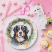 ベルネーズマウンテンクリスマスリースフェスティバルカップ ペーパープレート (パーティー)