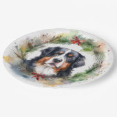 ベルネーズマウンテンクリスマスリースフェスティバルカップ ペーパープレート (アングル)