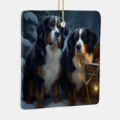 ベルネーズマウンテンスノースイスレイクリスマスデコール セラミックオーナメント (右)