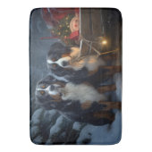 ベルネーズマウンテンスノースイスレイクリスマスデコール バスマット (正面縦)