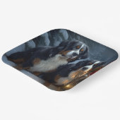 ベルネーズマウンテンスノースイスレイクリスマスデコール ペーパープレート (傾斜あり)