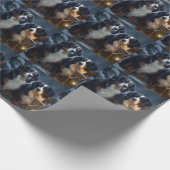 ベルネーズマウンテンスノースイスレイクリスマスデコール ラッピングペーパー (角)