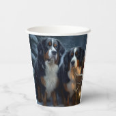 ベルネーズマウンテンスノースイスレイクリスマスデコール 紙コップ (裏面)