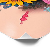 ベルネーズマウンテンドッグと花005 – テーラーユダヤ ポスター (コーナー)