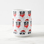 ベルネーズマウンテンドッグはクリスマスを育てる コーヒーマグカップ (中央)