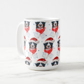 ベルネーズマウンテンドッグはクリスマスを育てる コーヒーマグカップ (正面左)