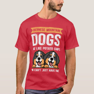 ベルネーズマウンテンドッグは犬のオーナーおもしろい銃だ Tシャツ