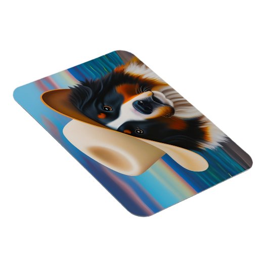 ベルネーズマウンテンドッグアットザビーチ マグネット (右側)