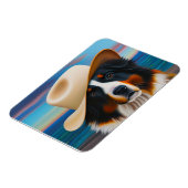 ベルネーズマウンテンドッグアットザビーチ マグネット (左側)