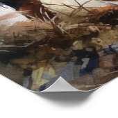 ベルネーズマウンテンドッグアートプリントポスター ポスター (角)