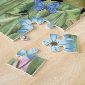 ベルネーズマウンテンドッグウィズフラワーズ春 ジグソーパズル (側面)