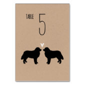 ベルネーズマウンテンドッグウェディングレセプション テーブルナンバー (裏面)