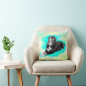 ベルネーズマウンテンドッグウォーターカラーアート クッション (椅子)