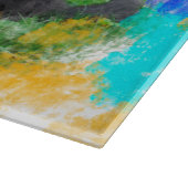 ベルネーズマウンテンドッグウォーター絵画カラーアート カッティングボード (角)