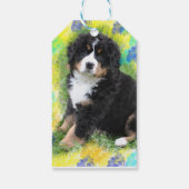 ベルネーズマウンテンドッグウォーター絵画カラーアート ギフトタグ (裏面)