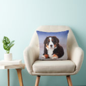 ベルネーズマウンテンドッグオンビーチ クッション (椅子)