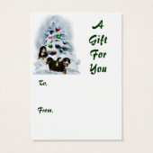 ベルネーズマウンテンドッグクリスマスギフトタグ (裏面)