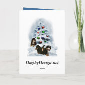 ベルネーズマウンテンドッグクリスマスギフト シーズンカード (裏面)