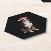 ベルネーズマウンテンドッグクリスマスツリードッグパピーウェイテ ペーパーコースター (アングル)