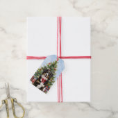 ベルネーズマウンテンドッグクリスマスツリー ギフトタグ (より糸付き)