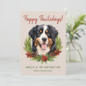 ベルネーズマウンテンドッグクリスマスハッピーパウィーデイズ シーズンカード (スタンド正面)