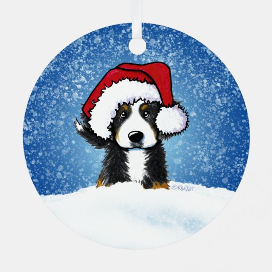 ベルネーズマウンテンドッグクリスマスメタルオーナメント メタルオーナメント (裏面)