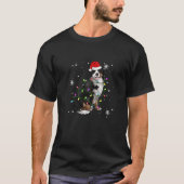 ベルネーズマウンテンドッグクリスマスライトクリスマスドッグ Tシャツ (正面)
